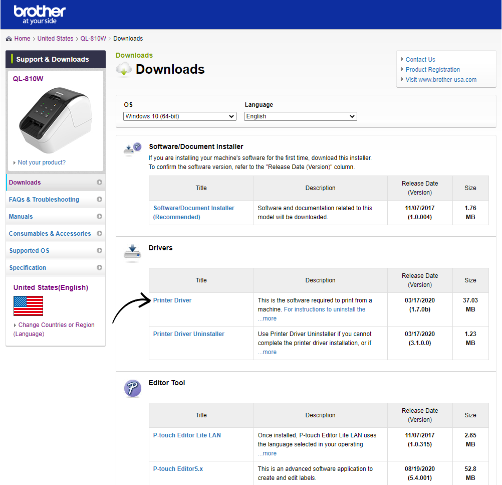 How to connect my Brother QL810W to WiFi (Windows)